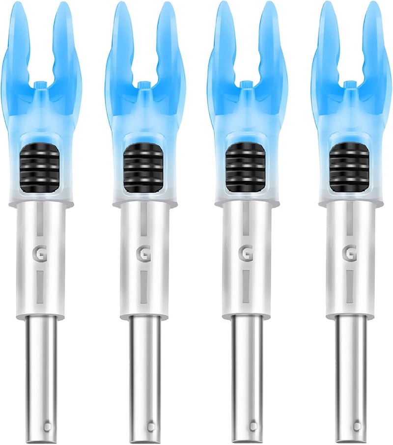 DEEPOWER Store 4/9 PCS G Lighted Nocks for Arrows .165 .204 .233 .244 .246 inch Inside Diameter with X,H,S,GT Bushings LED Lighted Nock and ON/Off Switch for Archrey Hunting and - Image 1